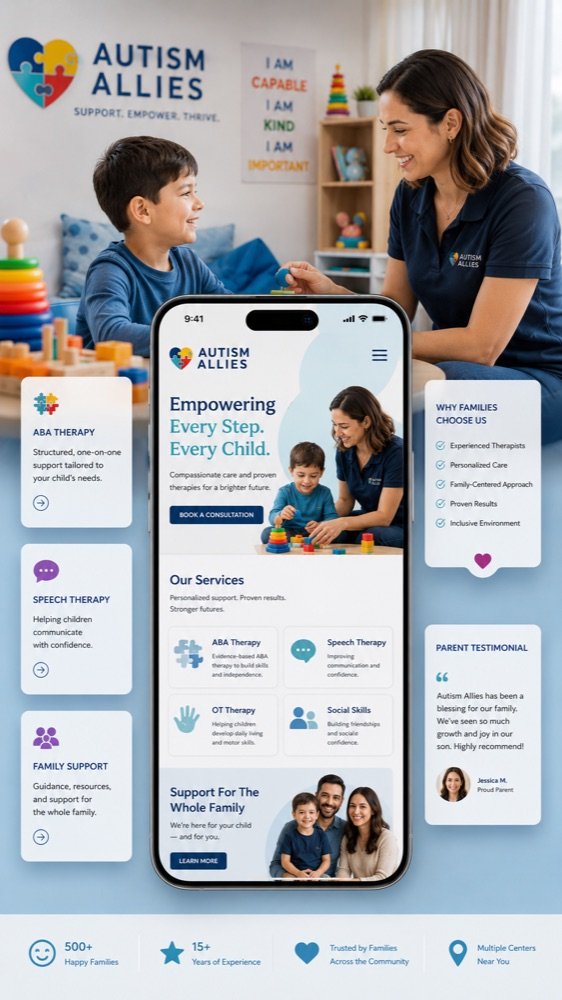 Autism Allies — healthcare website showcase